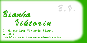 bianka viktorin business card